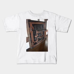 Bolted Door Inside the Himeji Castle, Japan Kids T-Shirt